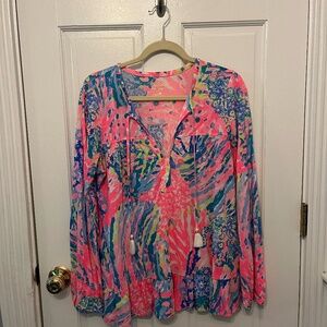Lilly Pulitzer Blouse Long Sleeve